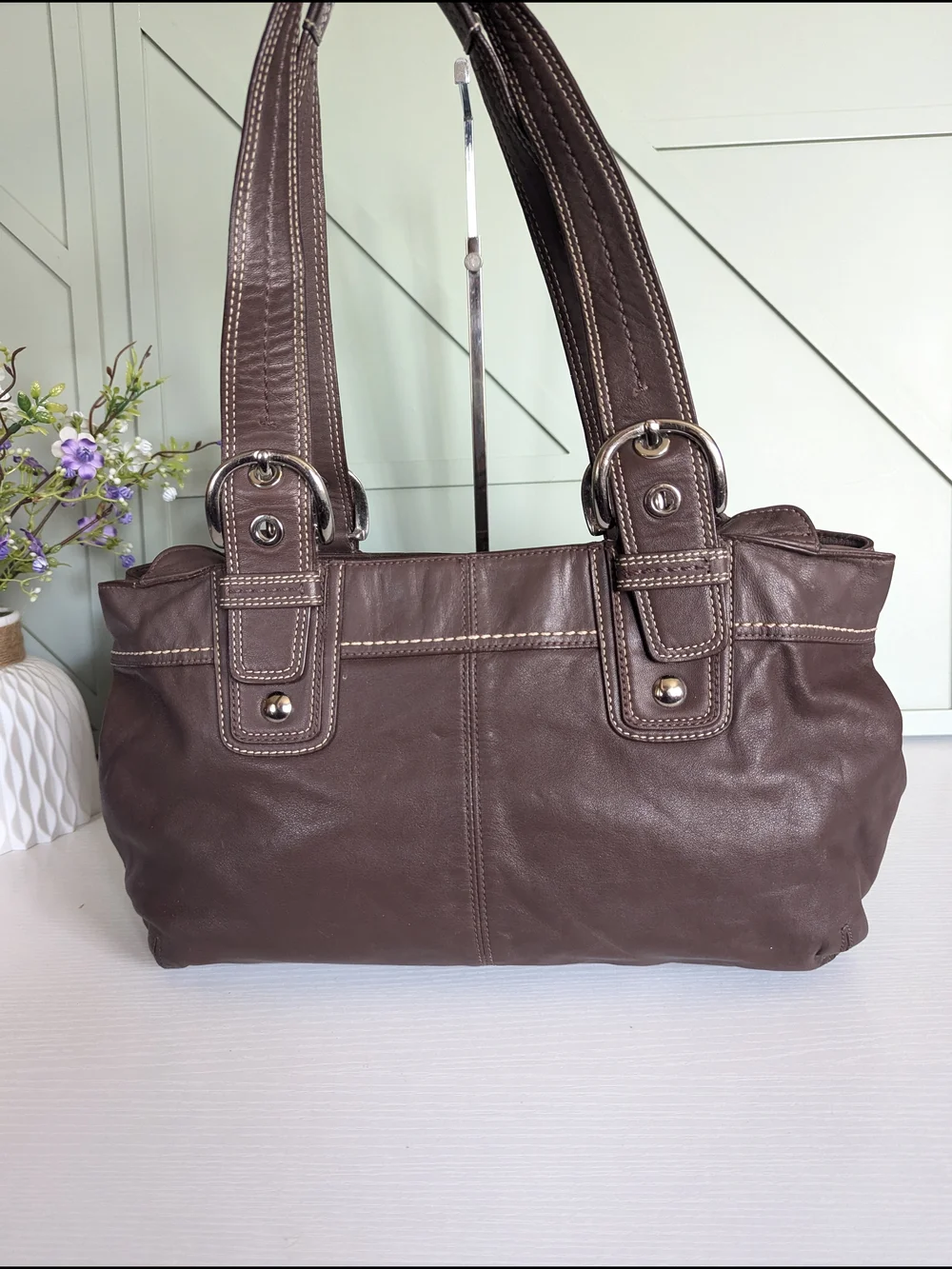 Coach Soho Pleated Leather Shoulder Bag